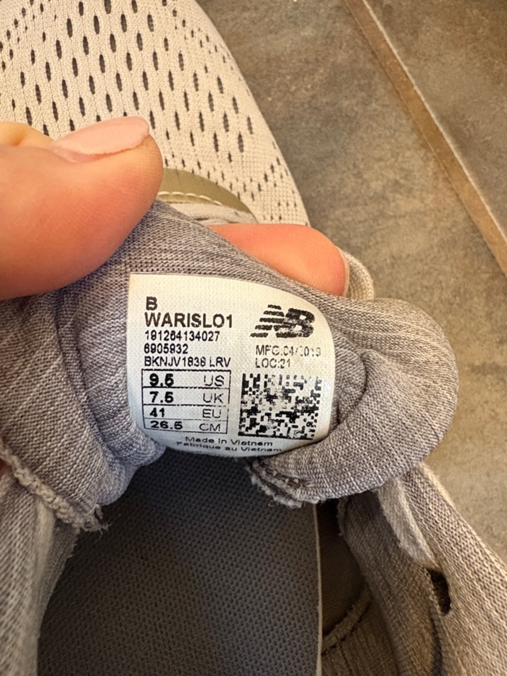 New Balance Gray and Gum-Trim Running Shoes - Picture 9 of 9